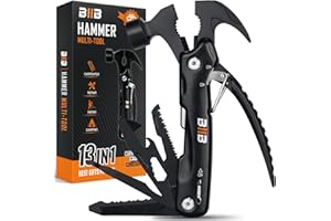 BIIB Gifts for Men, 13 in 1 Multitool Camping Accessories, Secret Santa Christmas Gifts for Him, Stocking Fillers Presents for Men, Birthday Dad Presents for Christmas, Hand Tools Gadgets