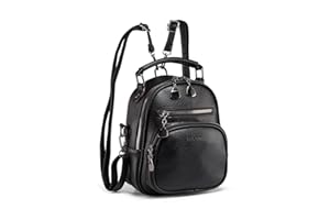 HUAZHIMAO Damen Rucksack Klein PU Leder Rucksäcke Elegant Kleiner Rucksackhandtaschen Mädchen Wasserdichte Backpack Daypack Mini Cityrucksack