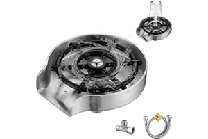 Sequpr Lavavajillas de vidrio de acero inoxidable, enjuagadora de vidrio para fregaderos de cocina, fregadero, lavaplatos de vasos, para cocina, bar, cafetería