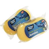 Jumbo Microfibre Car Sponge &ndash; Pack of 2 (24 &times; 13 &times; 5 cm) &ndash; Large Sponges for Cleaning and Washing Exterior