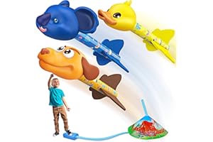 Funblitz Toys for 3-10 Year Old Boys, Outdoor Toys Rocket Toy Launcher for Kids Toys Age 3 4 5 6 7 8 9 Year Old Boy Gifts Garden Toys Rockets Boys Toys Age 3 4 5 6 7 8 9 10 Farm Animals Toys for Boys