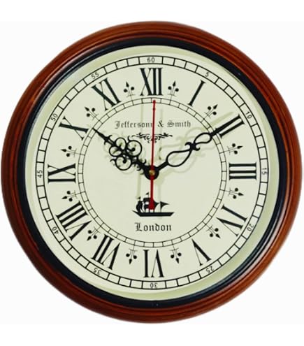 Buy Sir William & Smith Wall Clock – 12 Inch Vintage London Style