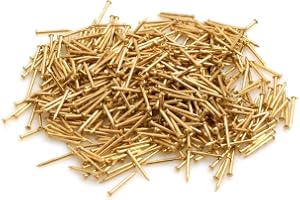 Design61 rundhuvudstift naglar 1,4 x 25 mm mässing järn 100 g ca 300 stycken
