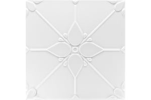 20 m² de Dalles de plafond XPS - Dalles décoratives légères et indéformable - 50x50cm Hexim No.34