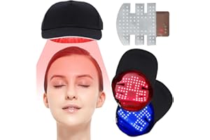 CATOLSSS Haarwachstum Cap,LED-Lampenperlen Therapiekappe 470nm 630nm 660nm Rotem und Blauem Licht Bestrahlung,erhöht die Aktivität der Haarfollikel,Haarpflege Anti-Haarausfall,Haarwuchs-Mütze mit Timing