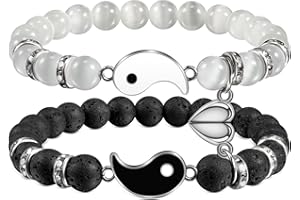 BOCHOI 2 Articoli Ti Amo Bracciale Regali Di Coppia Regalo Anniversario Per Lui Abbinato Per Fidanzato Fidanzata Il Mio Amore Anima Gemella Gioielli