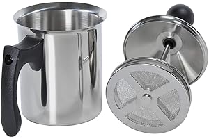 ILSA Breakfast! Cappucciniera, Montalatte, Doppio Filtro, Acciaio Inox 18/10, Tazze 3, cl 40