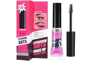 HISUNBEN Żel do makijażu 5D do brwi, 5D, profesjonalny klej do brwi, do brwi jak laminowany, przezroczysty (B)