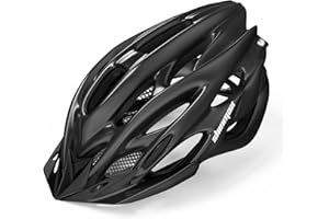 Shinmax Casco Bicicleta Adulto con Luz LED Certificado CE Casco de Bicicleta con Visera Extraíble Casco MTB Hombre Mujer Casco Bici Casco Ciclismo para Montaña Casco para Bicicleta Ajustable