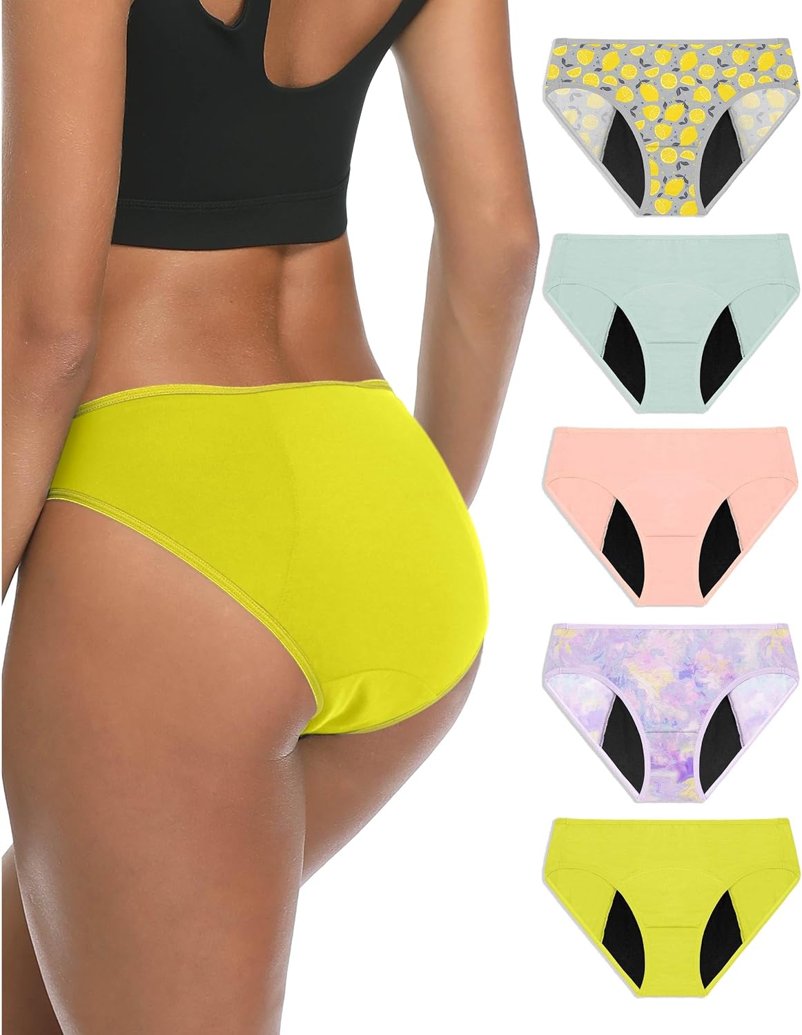 Neione Mujer Bragas Menstruales Braguita Bikini Menstrual Regla Disponible en Tallas Grandes