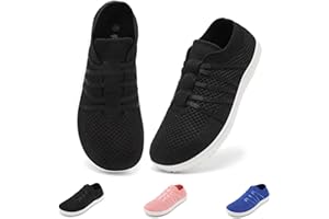 Wizshoe Barefoot Shoes Enfant Semelle Zero Drop Chaussures de Sport Respirant Antidérapant Chaussures de Trail Running pour Garçons et Filles Gr.26-37