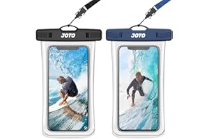 JOTO 2 Stück Wasserdicht Handyhülle 7.5 Zoll Unterwasser Tasche Waterproof Phone Case für iPhone 14 13 12 11 Pro Max/Galaxy S22 S21 A13 A53 und Weiteren Smartphones -SchwarzNavy