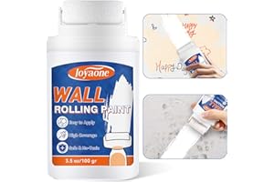 JOYAONE Vernice per pareti bianca, Kit di Riparazione per Pareti Portatile e Integrato, Facile da Applicare, Vernice Bianca a Rapida Asciugatura a Base d'Acqua, Adatto per Piccole Aree di Cartongesso (100 g)