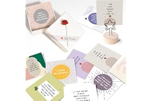 Obbyidk New Mom Affirmation Cards, 20 Uplifting Postpartum Affirmation Cards, Mothers Day Gift for New Mom, New Mom Gift for Women After Birth…
