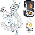 Travel Shattaf – Portable Bidet Travel Shattaf, Easy Installation and Reusable With 3m Pipe- Faucet Adapter With Support Wrench and Travel Bag (Set C) شطاف المسافر