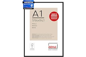 ‎DEHA DESIGN DEHA Fontana Wooden Picture Frame, 59.4 x 84.1 cm, Black