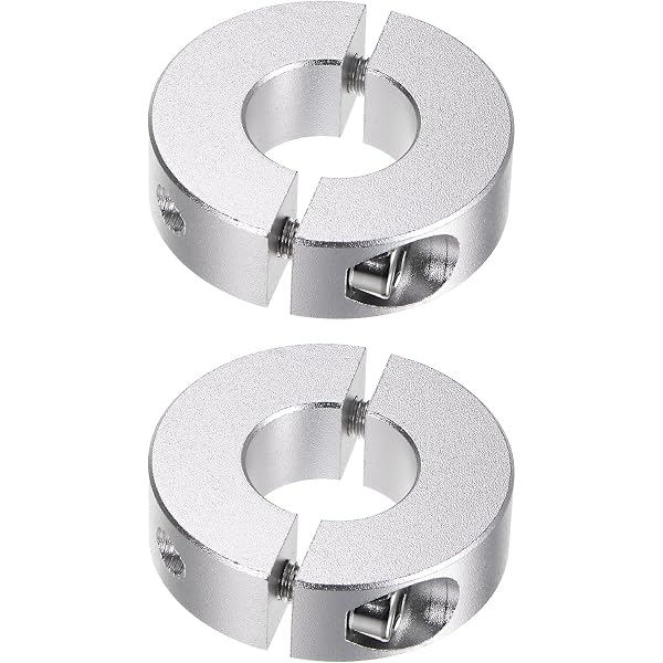 HARFINGTON Wellenklemmen – 4 Stück, Für 17mm Welle, 35mm Außendurchmesser – Geteilt Mit Stellschraube, Eloxiertes Aluminium
