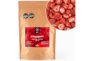 BRIX, GROWN FOR FLAVOUR BRIX Fragole Disidratate | 100% Fragole Secche Naturali 75g | Frutta Essiccata | Non-OGM, Senza Glutine, Vegano e Vitamine Preservate