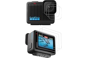 CYNOVA [6 pellicole protettive per GoPro Hero 4K, accessori per fotocamera GOPRO HERO 4K, durezza 9h, antigraffio, anti-impronta bolla fre