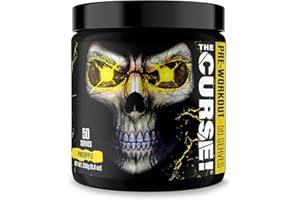 TAMBEEZE JNX The Curse! Pre Workout Powder - 50 Servings | Preworkout: Boost Strength, Energy + Focus for Men & Women | Caffeine, Beta-Alanine, Creatine & L-Citrulline (250 g, Pineapple Shred)