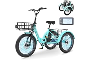 MOONCOOL E Bike Klapprad, 20" E Bike Herren Damen Mit 36V 20AH Akku, 250W Motor Elektrofahrrad, LCD-Display, Geschwindigkeit 25 KM/H, 167 KM Reichweite, IP65, 45 NM Electric Bike Mit GroßEn KöRben