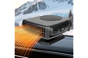 Pipihome Car Heater, Portable 12V Car Heater Defroster That Plugs into Cigarette Lighter, 2 in 1 Anti Fog Demister Car Windshield, Vehicle Heaters Fan Fast Heating/Cooling