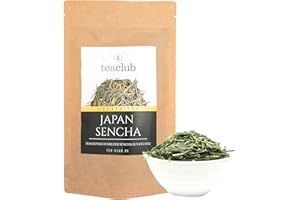 Japan Sencha zielona herbata luźna 100 g, japońska zielona herbata z Kyushu, odmiana krzewów Oku Midori, TeaClub Green Tea