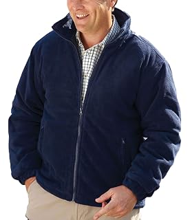 Black Quilted Fleece Jacket-TRF530 