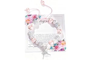 JOOTUEPO Bracelet Fille Ballet, Ado Fille, Cadeau Anniversaire, Bijoux,Bracelet Femme, Coffret Original Utile, Idée Cadeau Pour
