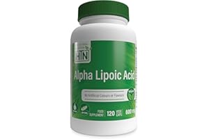 Alpha Lipoic Acid (ALA) 600mg Vegecaps | Vegan Certified | Non GMO and Hypoallergenic | Universal Antioxidant | Supports Healthy Glucose Metabolism | by Health Thru Nutrition (Pack of 120)