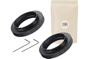 ADAPTOUT X2 T2 EOS ∞ ANILLO DE ADAPTADOR LENTE T2 AL CASO EOS CANON EOS EF EFS 100% INFINITO ADAPTADOR DE METAL CONSERVADO Compatible con todos los futuros Canon EOS EOF