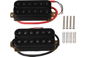 Yibuy Black Metal HBBC-BK Guitar Pickup Humbucker 2 Pieces Set of 2
