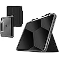STM Dux Plus Case Compatible with Apple iPad 10.9" 10th Generation (2022) Black (Military Standard, Apple Pencil Compartment, Stand, Wake/Sleep Support)