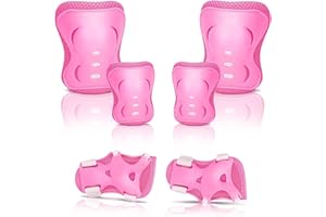 CUBEPLUG Knee Pads for Kids Protective Gear Set - Knee Pads, Elbow Pads, and Wrist Guards for Girls Boys Skating Skateboard Scooter, Bike, Cycling, Rollerblading, Motorcycle Bike