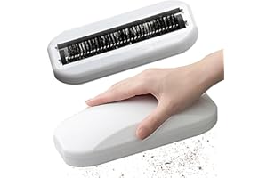 Wedhapy Krümelkehrmaschine, Teppichbürste, Teppichkehrmaschine, 2 Stück, Handrollend, Ergonomisch, Pp-Borsten, Nussschale, Krümelbürste, Abs-Reinigungskrümel Für Tisch, Bett, Sofa, Teppich