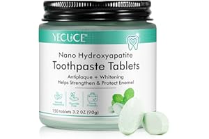 VCTSOF Zahnpasta Tabletten, Fleck entfernen Zahnpasta Tabletten mit Fluorid, vegane und reisefreundliche Kauzahnpasta