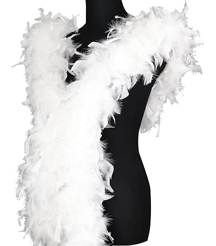 Boa En Plumes Multicolore – 2 M De Douceur Pour Costumes, Danses, Décos Et Fêtes – 7 Couleurs Au Choix, Adulte