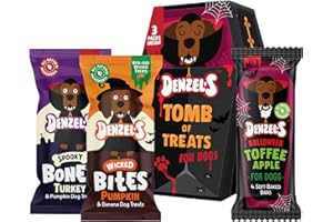 Denzel's Limited Edition Halloween Dog Treats - Tomb Gift Box - 3 spooky treats - 140g