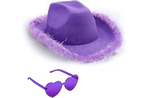 Tanganan Cowboy Hat for Women Men Cowgirl Hat Sparkly Cowboy Hats for Halloween Costume Dress Up,Bachelorette Theme Party