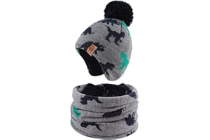 XIAOHAWANG - Sombrero de Invierno para niño, niña, Gorro de calentito para otoño de 0 a 7 años