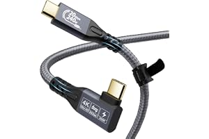 YIWENTEC USB C-kabel till USB C 3.2 hane, hane Gen2 × 2 typ C laddningskabel, 20 Gbps dataöverföring, 240 W 48 V/5 A snabblad