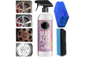 ALAPEK Mad Acid Glass Cleaner, Mad Acid, Mad Acid Water Spot Remover, Mad Acid Wheel Cleaner, Heavy-Duty Wheel Cleaner, All Purpose Cleaner,Wheel and Tire Cleaner Multi Purpose (1, 245ML)