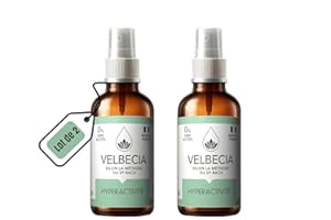 Velbecia® - Fleurs du Dr Bach Enfant Hyperactif 30 ml +1 OFFERT - SANS ALCOOL - Spray Utilisation facile - Hyperactivité TDAH - Pour permettre à votre enfant de garder son calme et son sang-froid