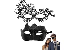 SHIFANQI Masquerade Mask for Men Women, Venetian Ball Masks for Couples, Halloween Costumes Lace Eye Mask for Party, Carnival