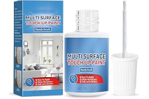 KASTWAVE White Touch Up Paint, Multi Surface Touch Up Paint Pen, Quickly Repairs for House Minor Chips, Walls, Wood, Interior and Exterior Satin Enamel Paint, 30ML