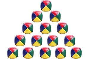 Coriver 15Pcs Soft Jonglierbälle Set, Kinder Ballwurfball Spiele Zirkus Clown Farbige Jonglierbälle für Erwachsene Kinder Anfänger Outdoor Spielzeug mit Aufbewahrungstasche