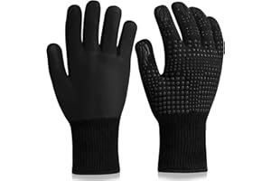 ‎FITFETS FITFETS Grillhandschuhe (Hitzebeständig), Ofenhandschuhe, rutschfeste Silikon - Feuerfeste Handschuhe, BBQ Handschuhe, Küchenkochhandschuhe