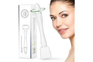 Frizco Adjustable Microneedling Derma Stamp - 140 Titanium Pins Professional Microneedle Dermapen for Hair, Beard Growth, Face, Body - MRS-N & DRS-N (MRS)