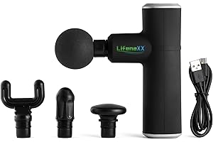 ‎LIFENAXX Lifenaxx Mini-Massagegerät LX-025 – Kabellose Massagepistole für Sport & Fitness, 4 Stufen bis 2800 U/min, lindert Muskelkater, lockert Faszien, verbessert Mobilität & Durchblutung