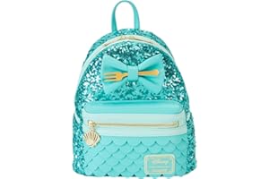 FUNKO Loungefly Disney : La Petite Sirène - Sac à dos - Princesse Disney - Exclusivité Amazon - Cuir vegan de qualité supérieure - Idée cadeau - Produit officiel